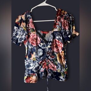 Hot Kiss Floral Multicolor Top